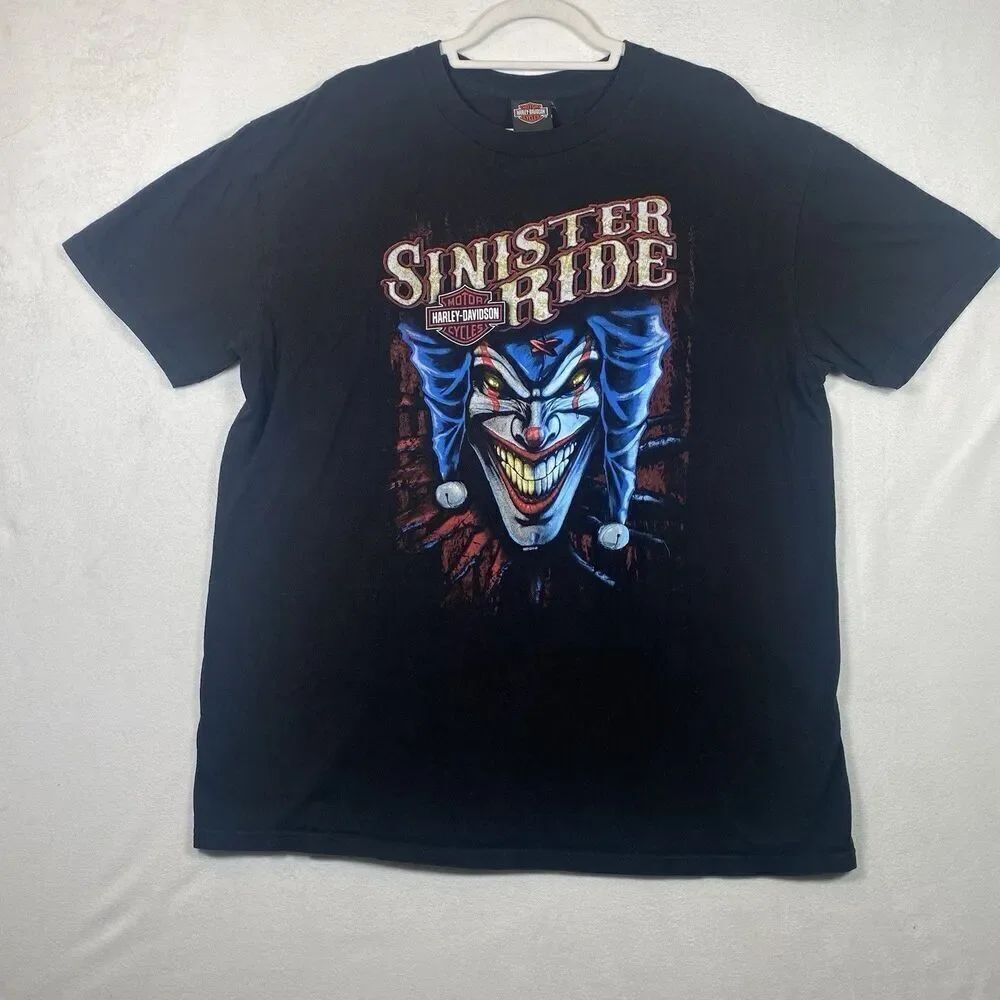 Harley-Davidson Sinister Ride Graphic Tee XL Black Polar Bear Sturgis MI Dealer